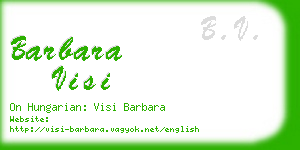 barbara visi business card